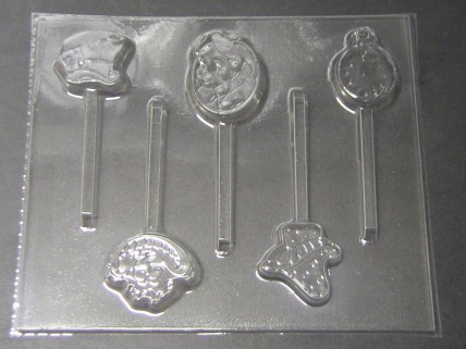 560sp Alice in Wonderland Chocolate Candy Lollipop Mold
